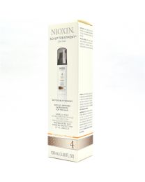 Nioxin 4 Scalp Treatment for Fine Hair | Noticeably Thinning Chemically Treated 3.38 fl. oz. (100 ml)